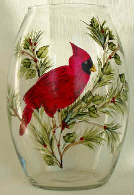 HAND PAINTED GLASSWARE